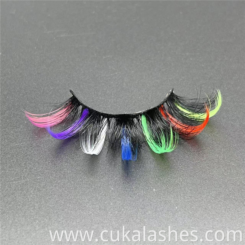 Multi Coloured Eyelashes